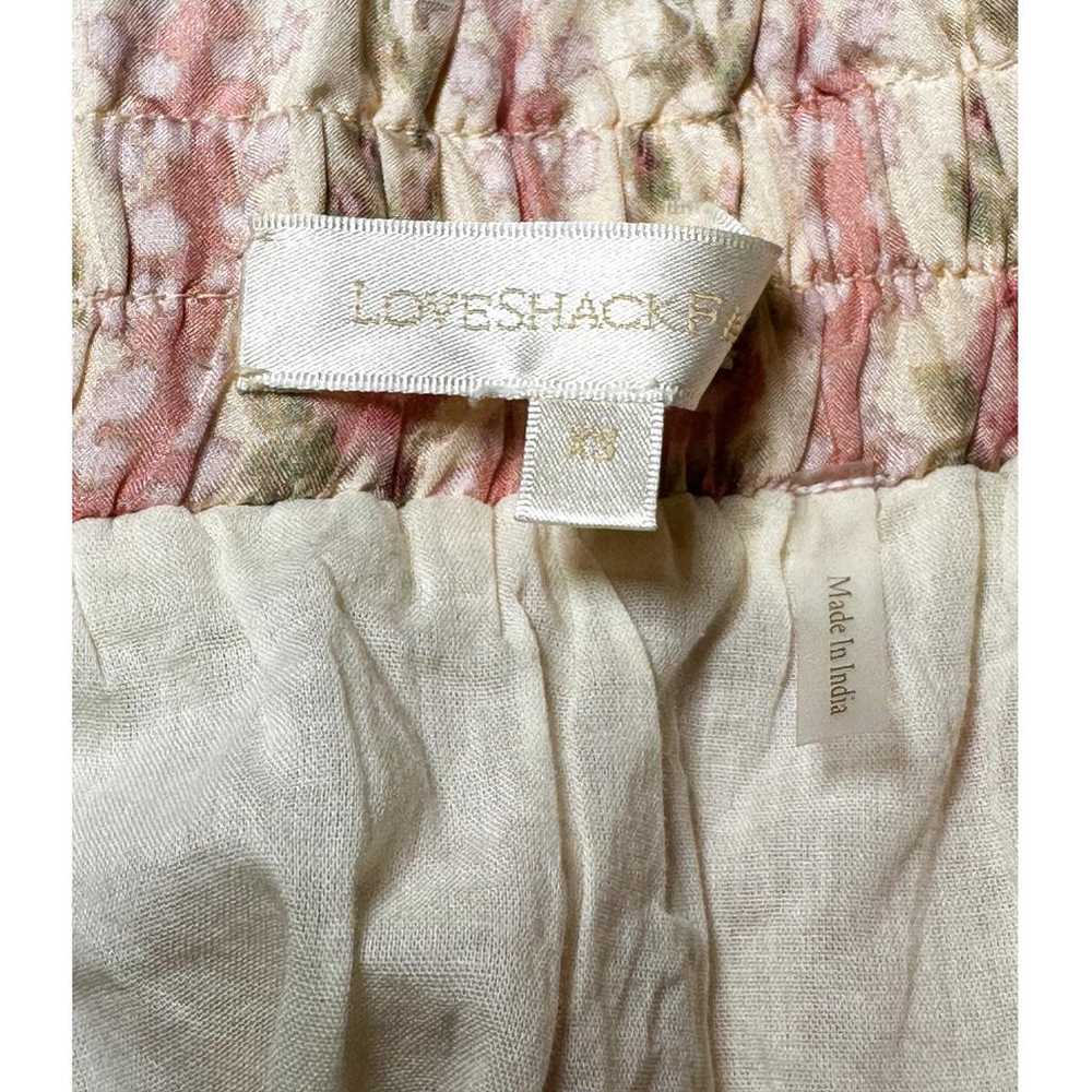 Love Shack Fancy Silk mini skirt - image 3