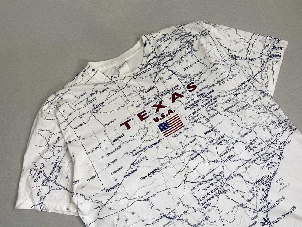 Streetwear × Vintage Texas Map All Over Print T S… - image 2