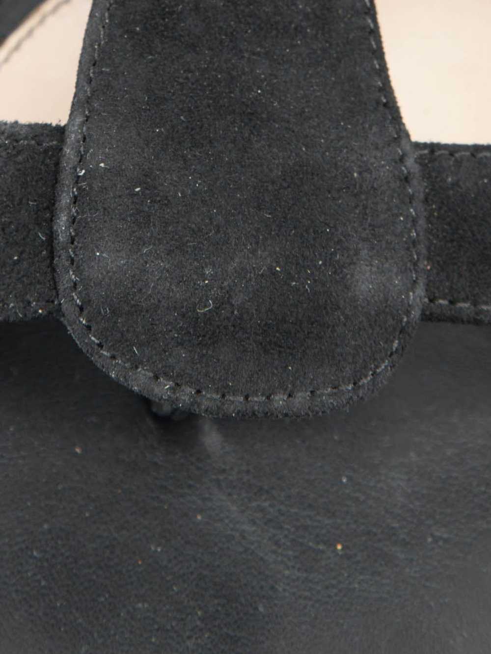 Alexander McQueen Black Suede Flat Sandals - image 5