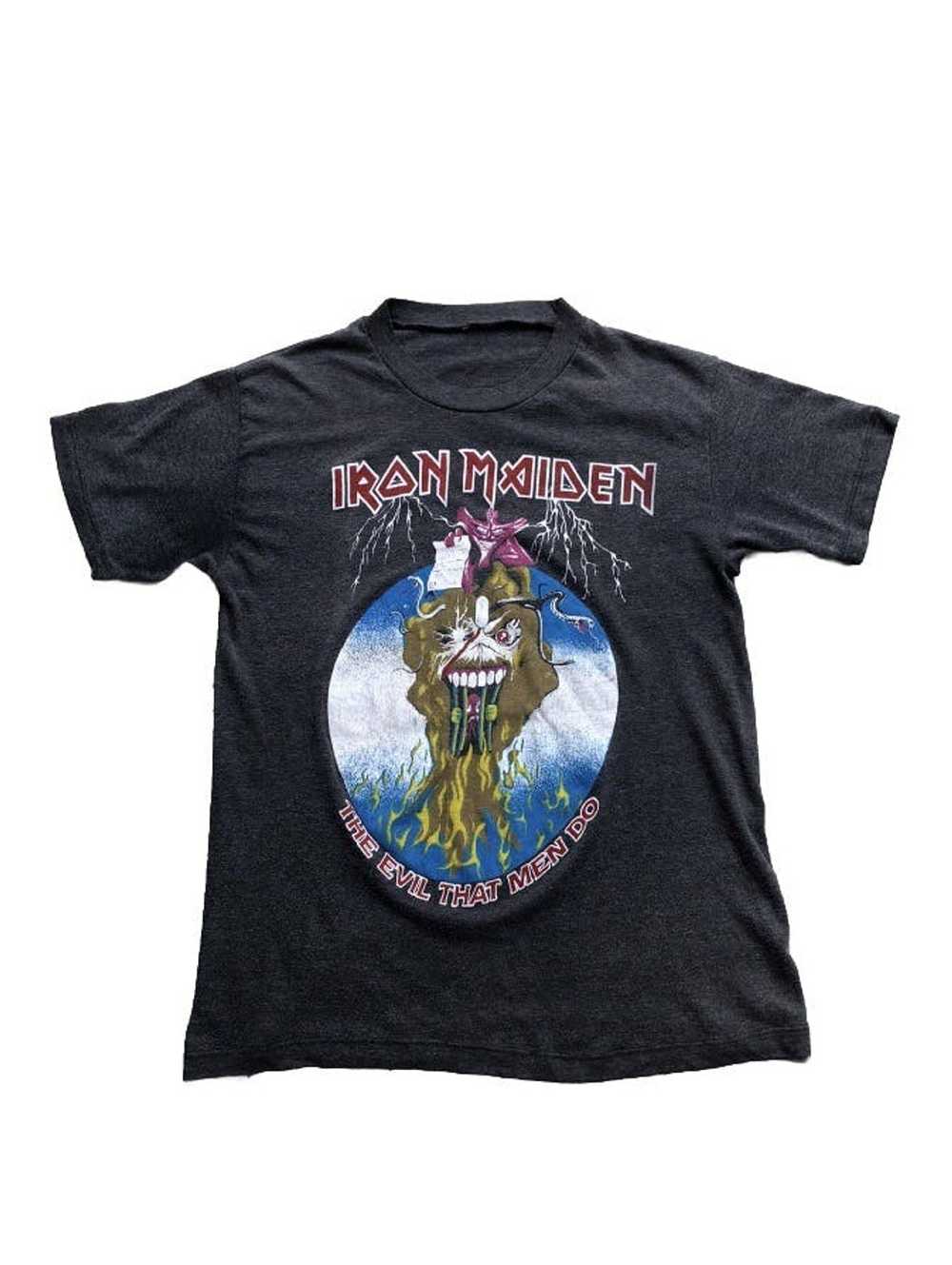 Iron Maiden × Very Rare × Vintage Vtg IRON MAIDEN The… - Gem