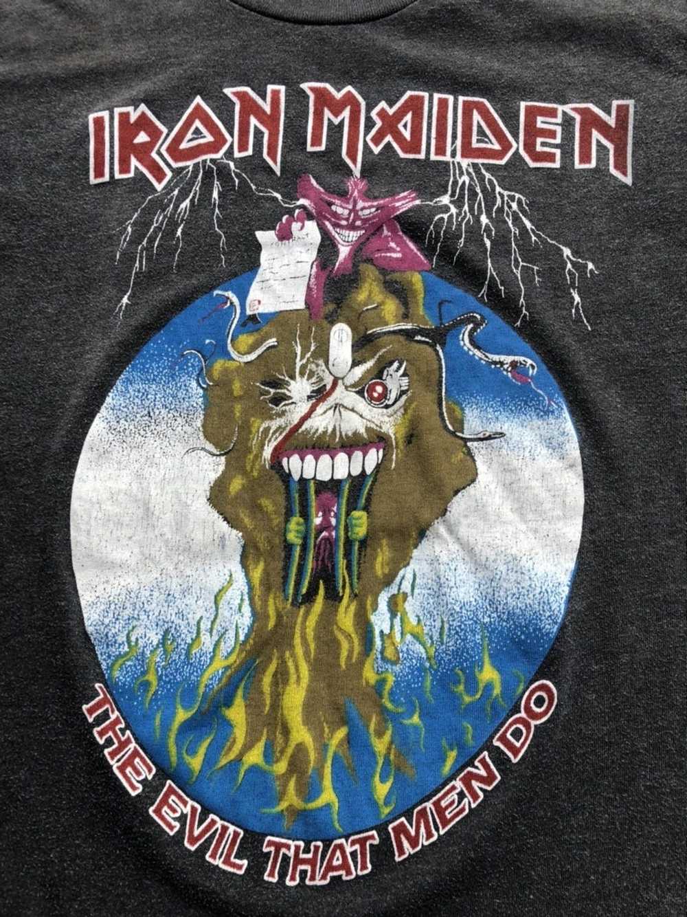 Iron Maiden × Very Rare × Vintage Vtg IRON MAIDEN The… - Gem