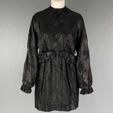 Dries Van Noten Black Viscose Sequined Mini Dress