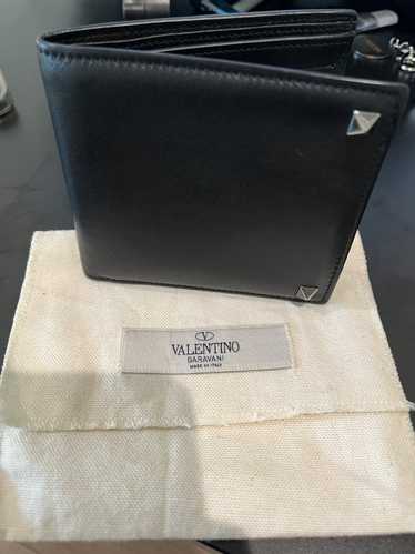 Valentino Black Rockstud Bifold Wallet