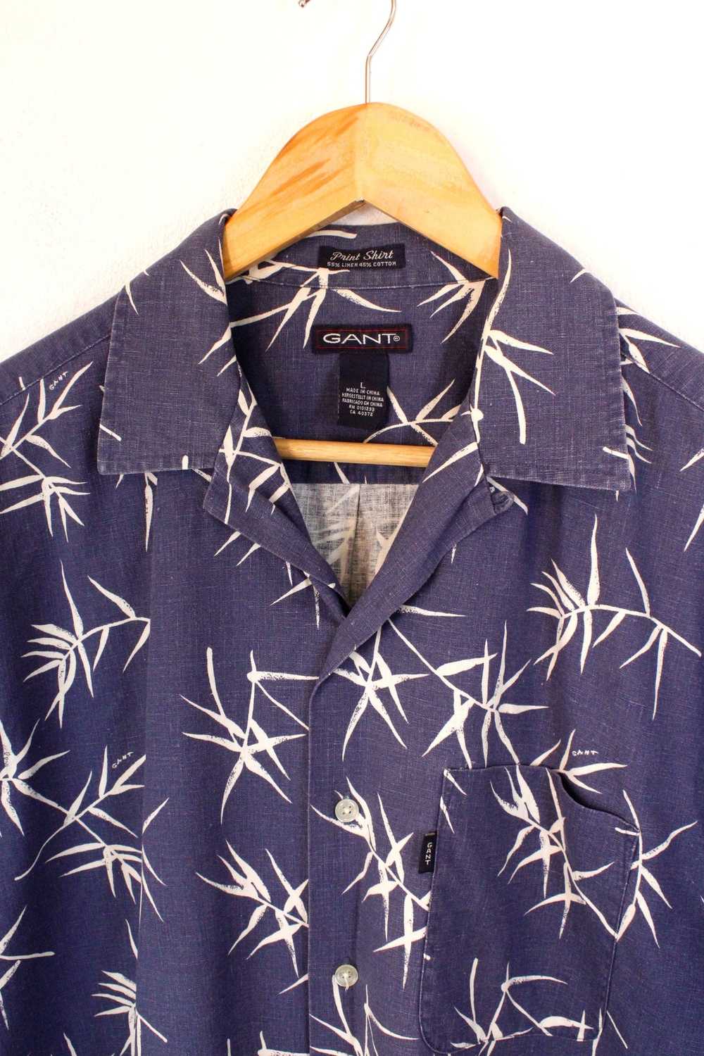 Gant × Hawaiian Shirt × Vintage Gant Nature Patte… - image 2