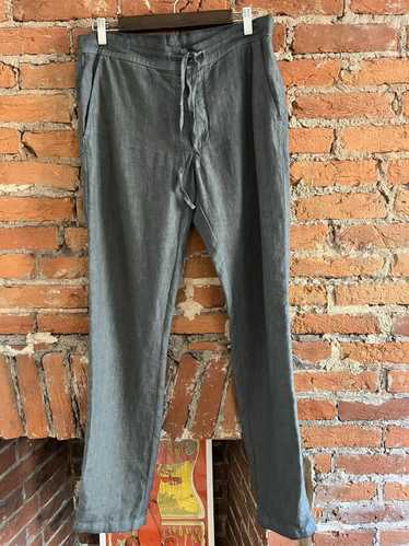 120% Lino 120% Lino Gray Drawstring Pants