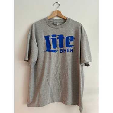 Streetwear × Vintage 90s Miller Lite Graphic Tee - image 1