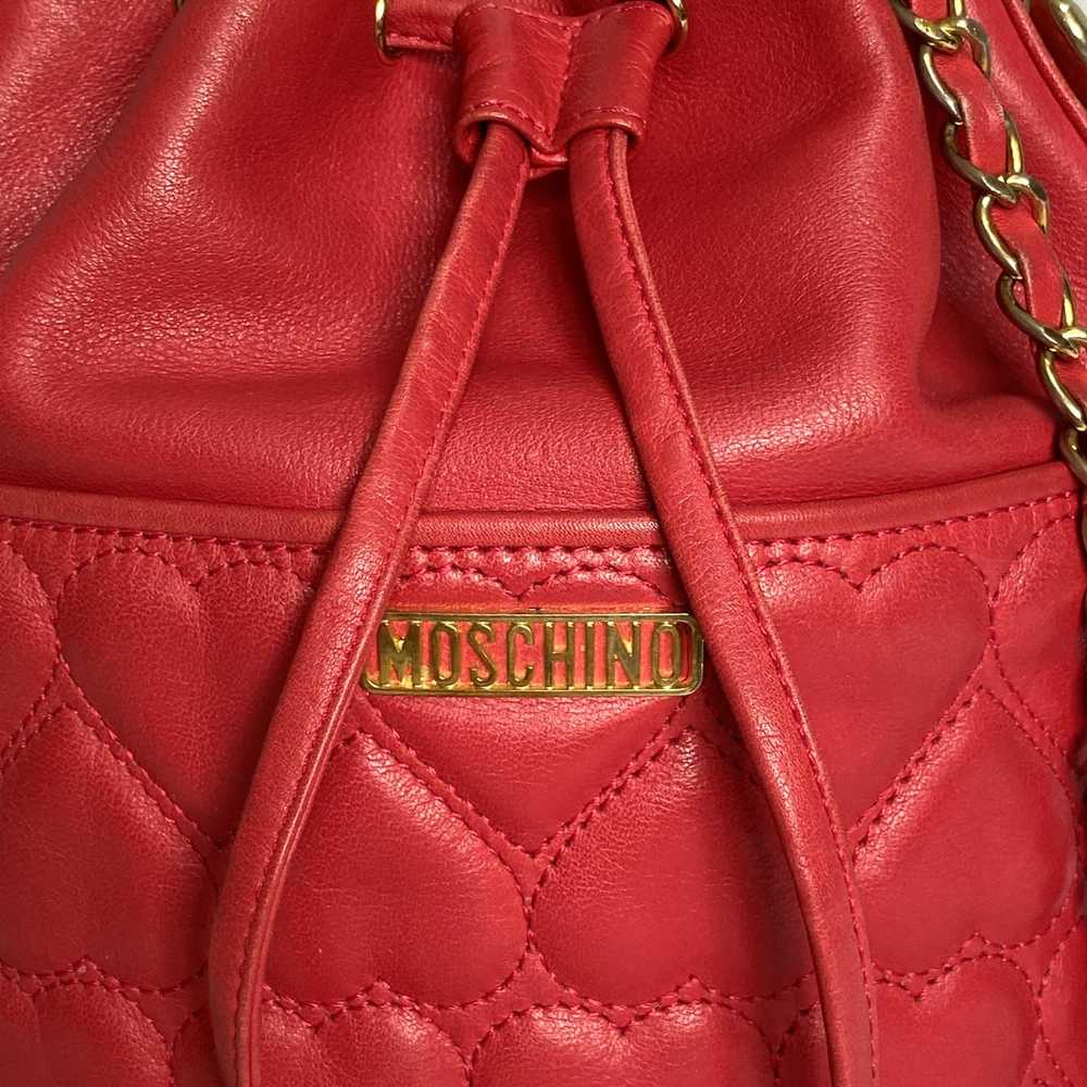 Moschino × Vintage Moschino Vintage Red Quilted H… - image 10