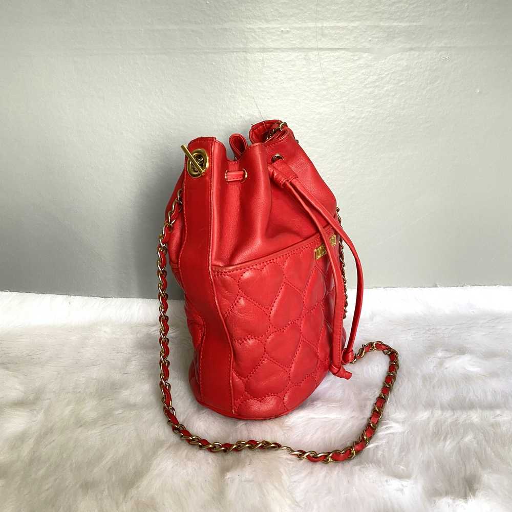 Moschino × Vintage Moschino Vintage Red Quilted H… - image 2