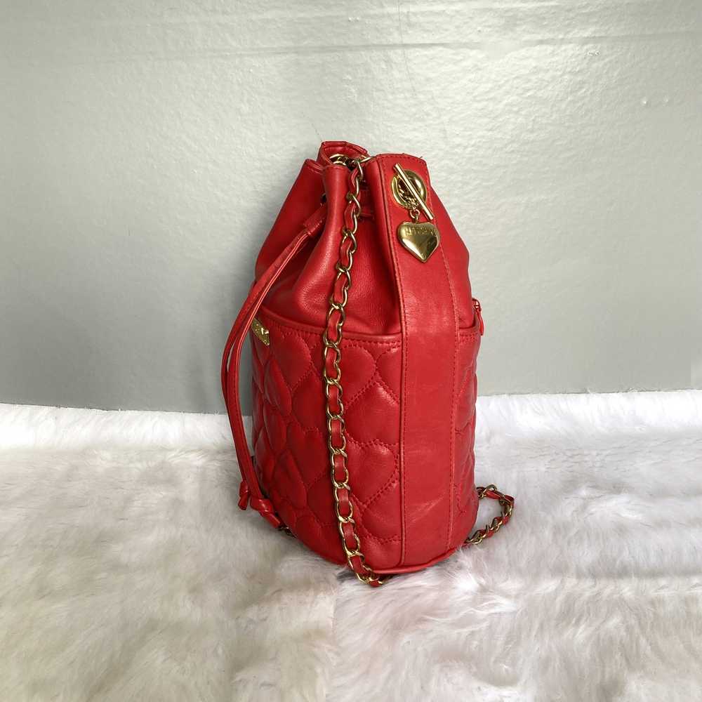 Moschino × Vintage Moschino Vintage Red Quilted H… - image 3