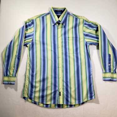 Gant Rugger TM Lewin Patterned Button Front Dress Shirts White Blue Size S Lot 2