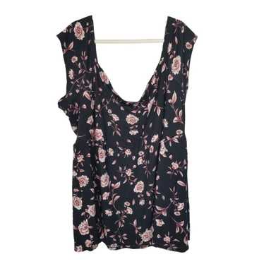 Other Torrid Women 6X Black/Pink Floral Sleeveless