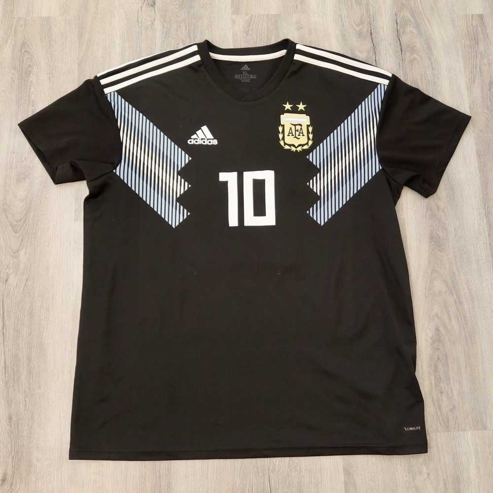 Messi Argentina 2011 2012 FRIENDLY Away Soccer Jersey Shirt L SKU# V88 –  foreversoccerjerseys