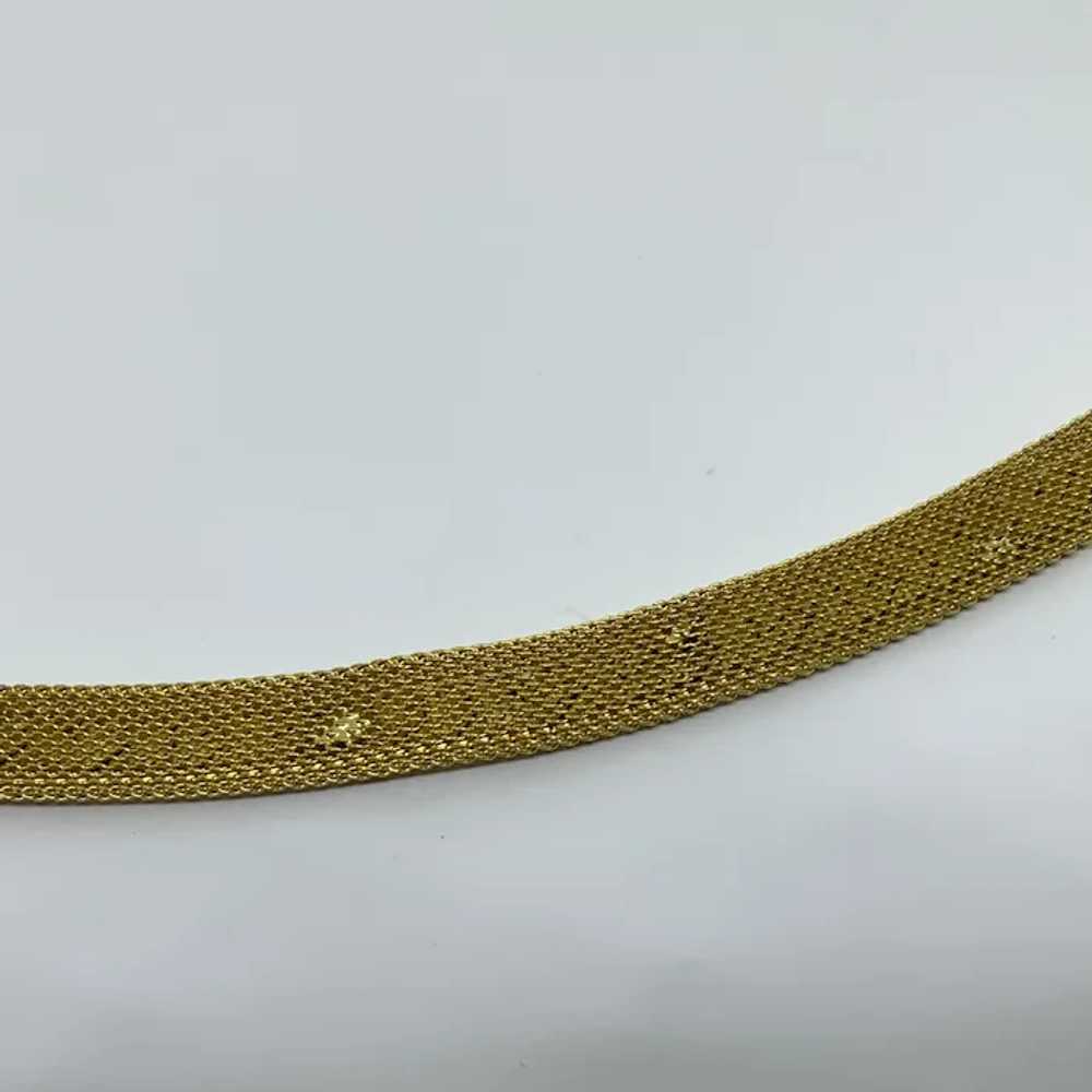 Goldette Gold-tone Mesh Chain Bracelet - image 11