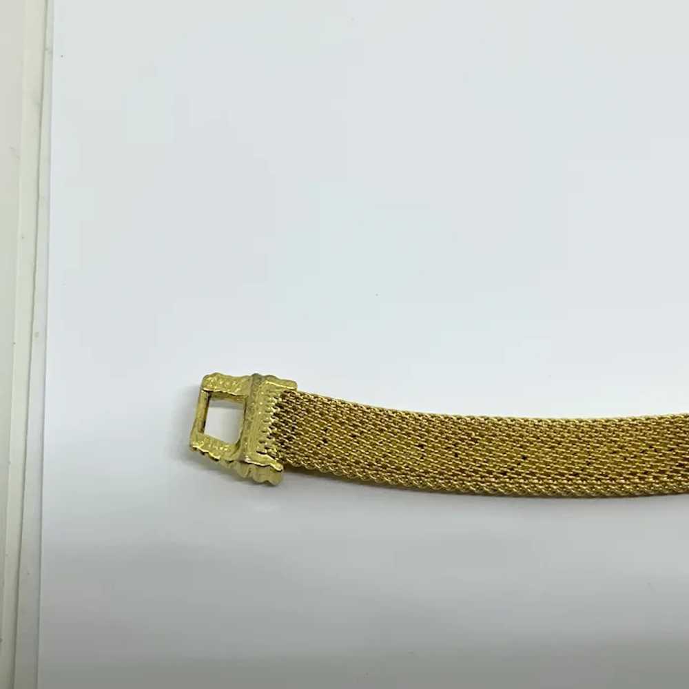 Goldette Gold-tone Mesh Chain Bracelet - image 12