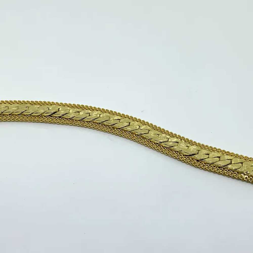 Goldette Gold-tone Mesh Chain Bracelet - image 7