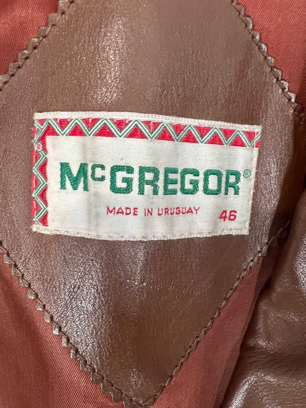 70’s Brown 3/4 Length Leather Jacket By Mac Gregor - image 10