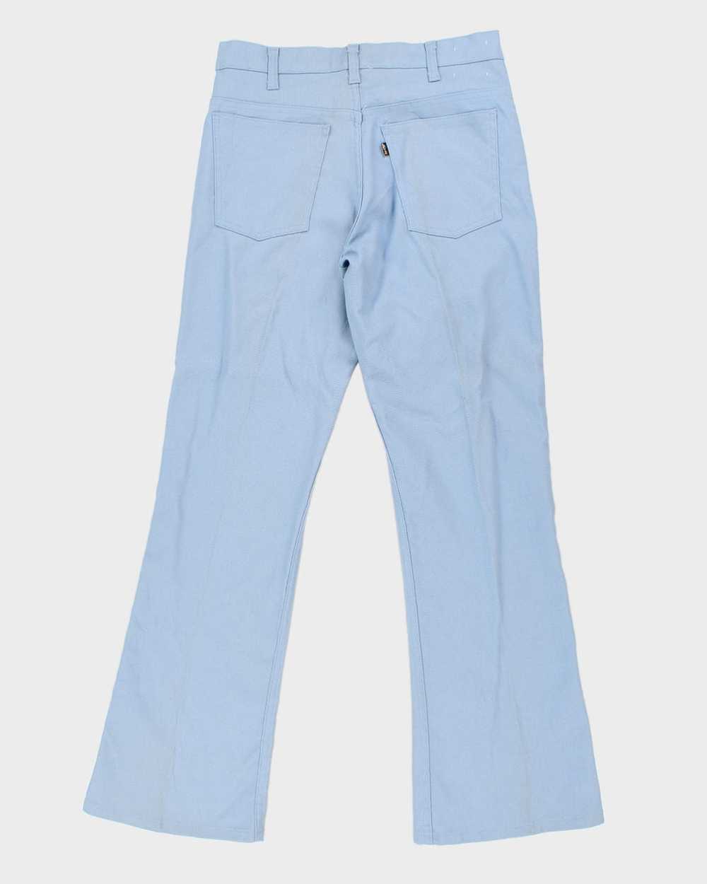 Vintage 70's Levi's Blue Creased Trousers - W31 - image 2