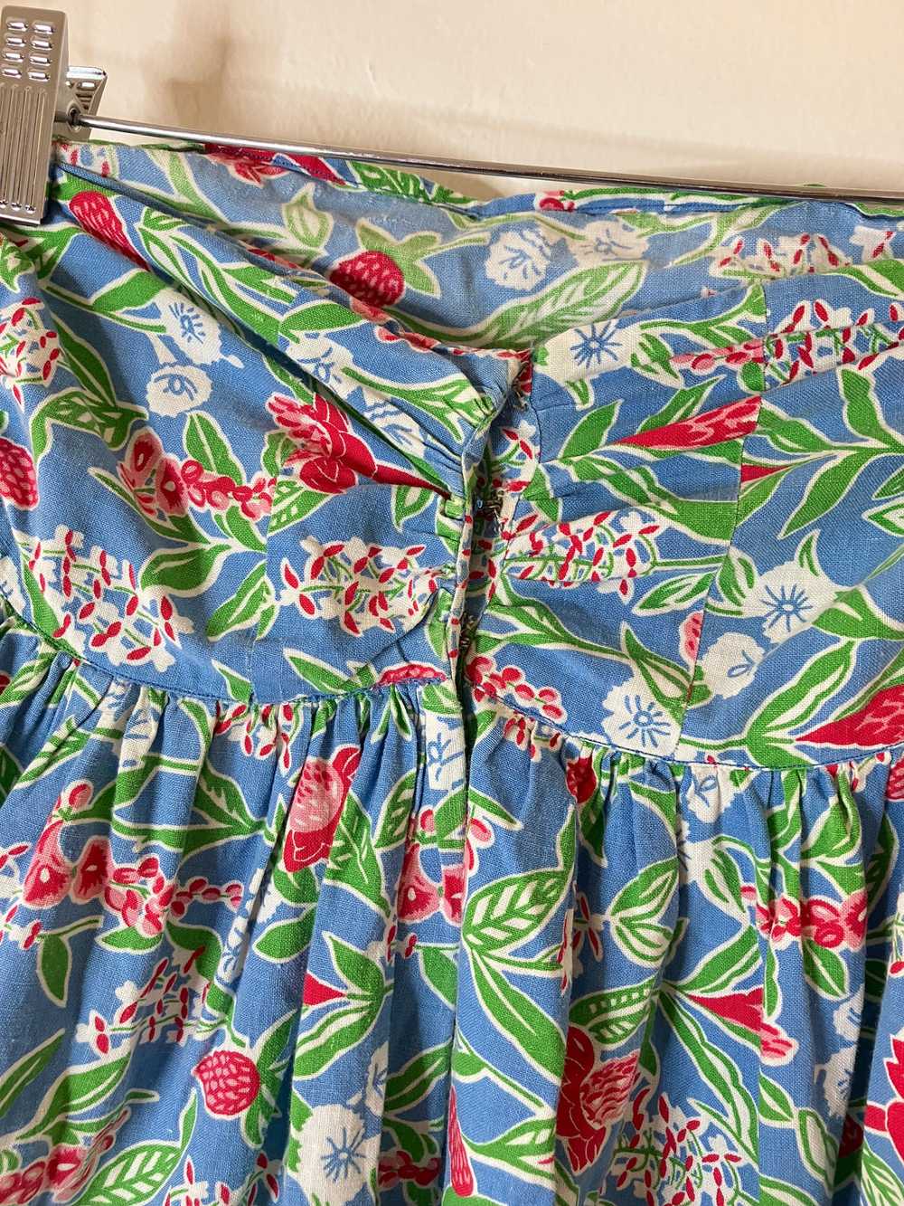 Vintage Botanical Bandeau Mini Dress or Midi Skirt - image 3