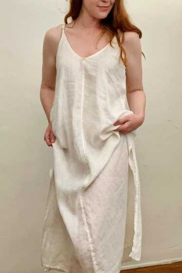 Vintage Buldan’s White Linen Dress - image 1