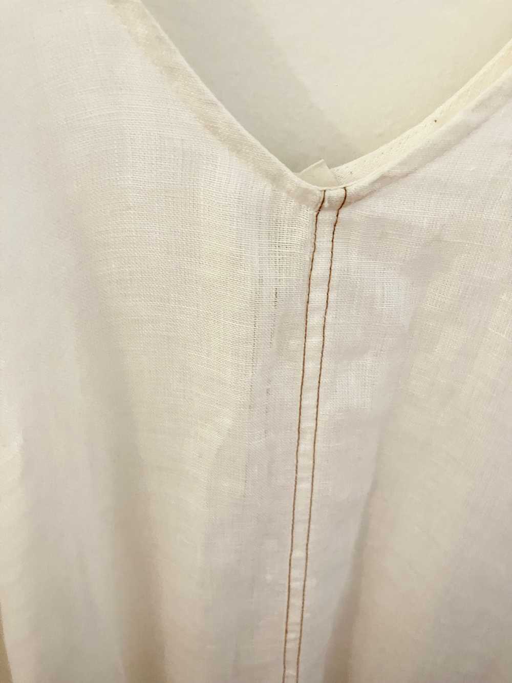 Vintage Buldan’s White Linen Dress - image 3