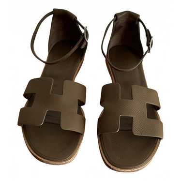 Hermès Santorini leather sandal - image 1