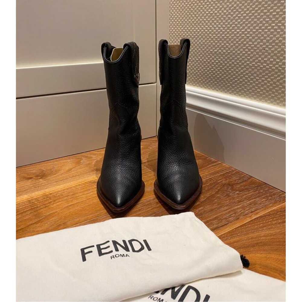 Fendi Cowboy leather riding boots - image 3
