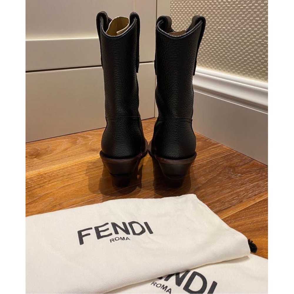 Fendi Cowboy leather riding boots - image 4