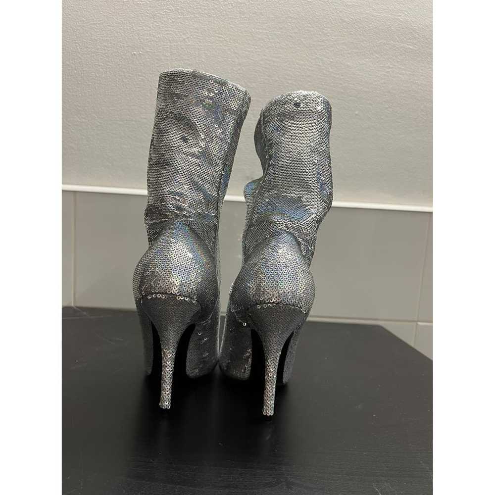 Balenciaga Knife glitter ankle boots - image 5