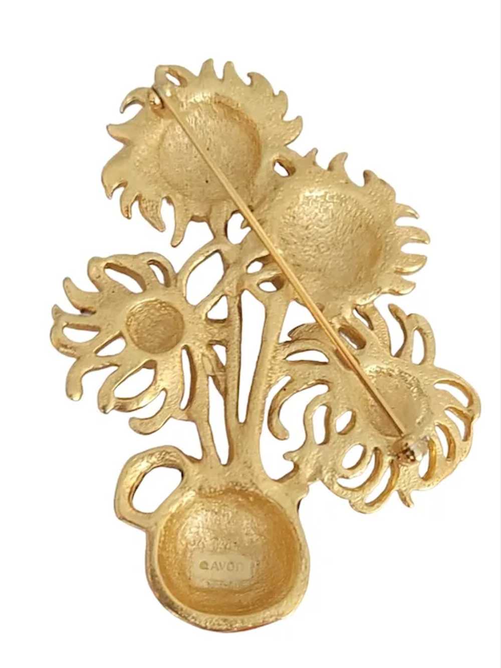 Yves St Laurent for Avon, Van Gogh Flowers Brooch… - image 3