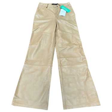 Deadwood Leather straight pants - image 1