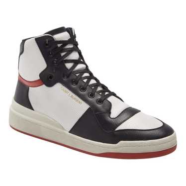 Saint Laurent Sl24 leather high trainers