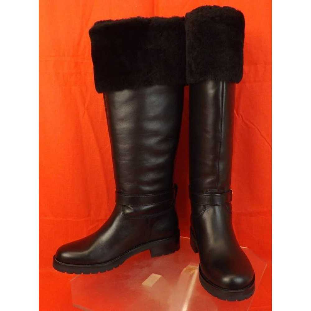 Versace Leather riding boots - image 10