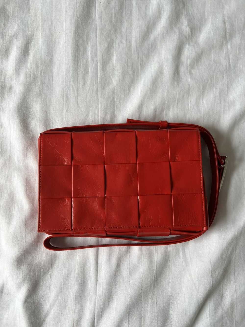 Bottega Veneta Bottega Venetta Red Cassette Messe… - image 2