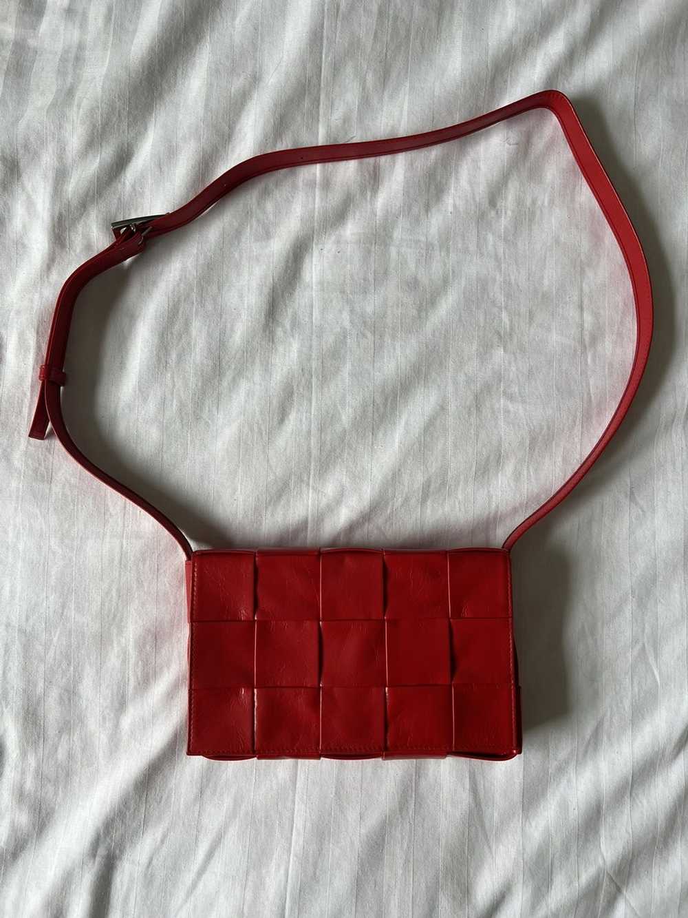 Bottega Veneta Bottega Venetta Red Cassette Messe… - image 3