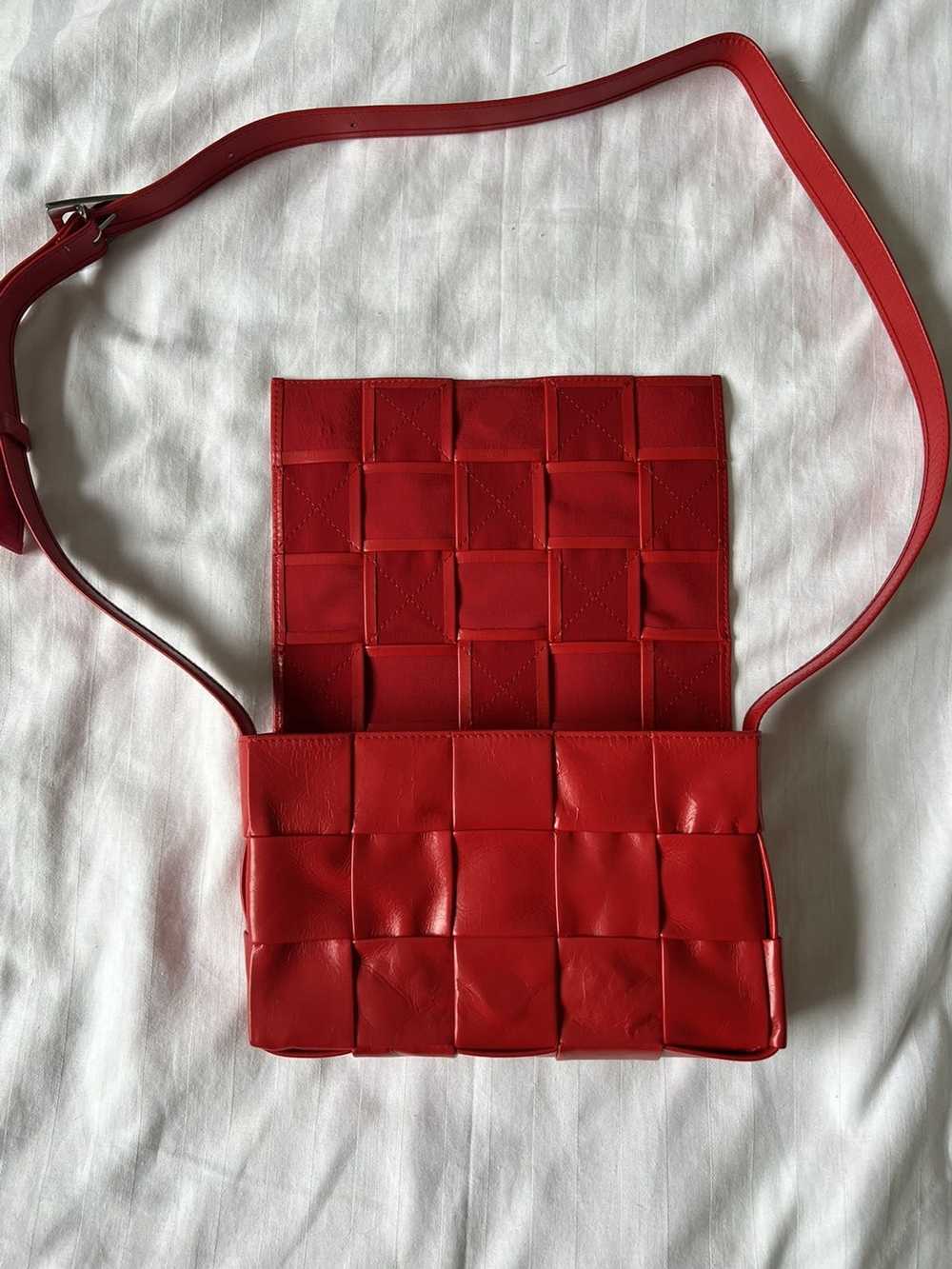 Bottega Veneta Bottega Venetta Red Cassette Messe… - image 4