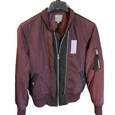 Asos ASOS Design Men's (M) Burgundy Bomber Jacket… - image 1