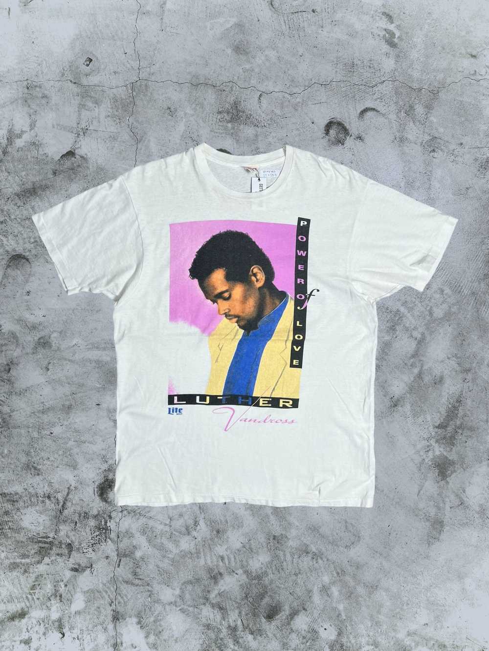 Band Tees × Vintage Vtg 90s Luther Vandross Power… - image 1