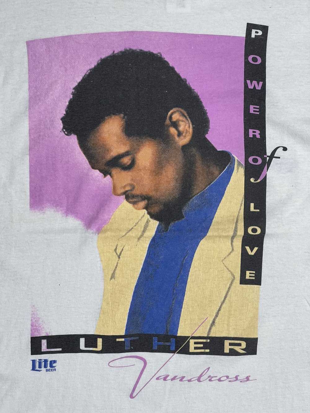 Band Tees × Vintage Vtg 90s Luther Vandross Power… - image 2