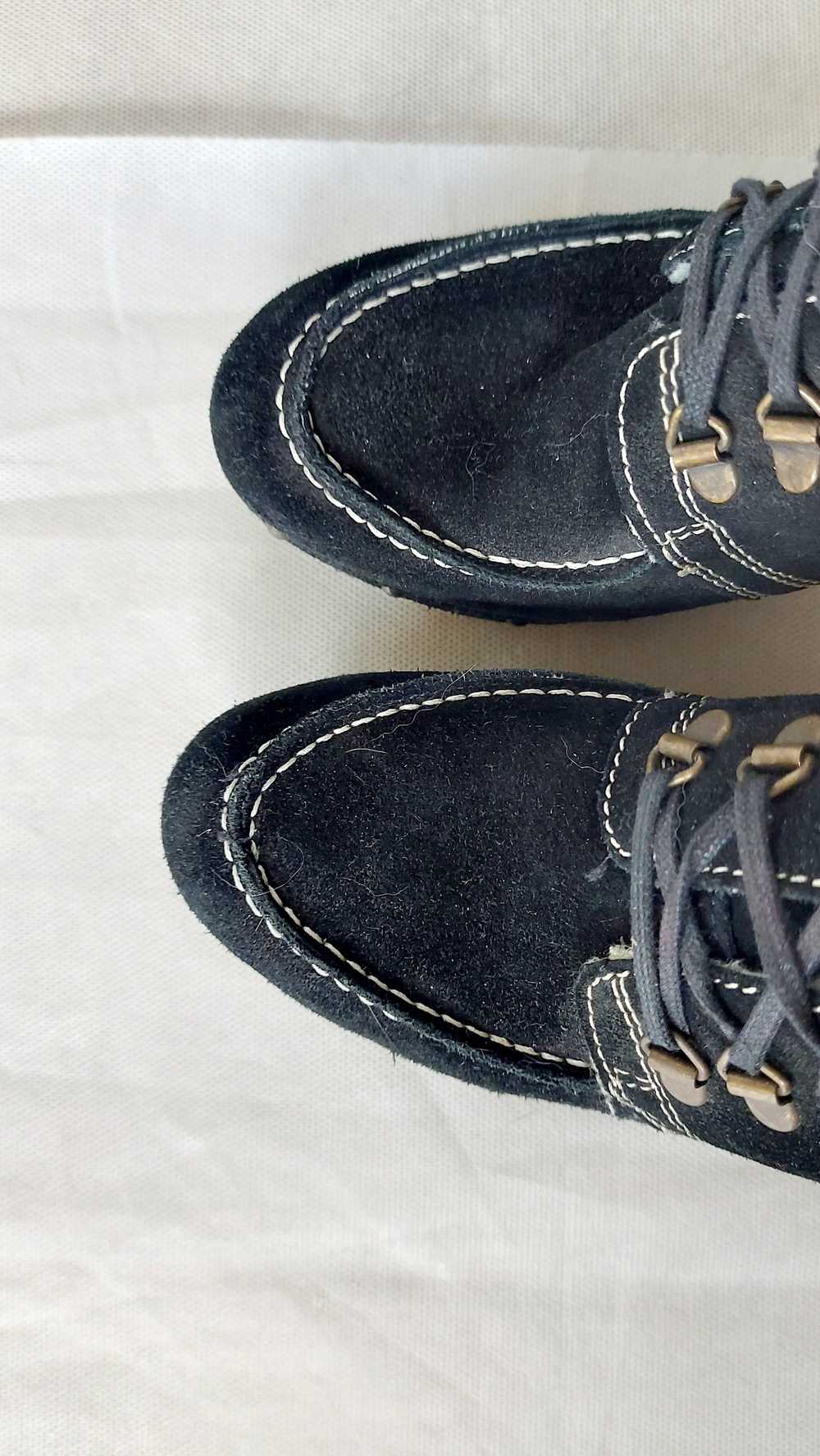 Bullboxer Vintage black suede Bull Boxer booties,… - image 3