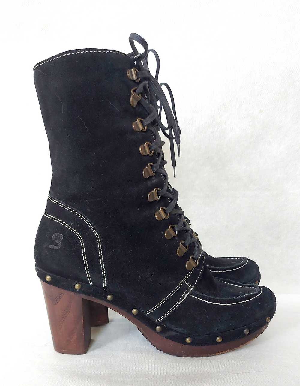 Bullboxer Vintage black suede Bull Boxer booties,… - image 7