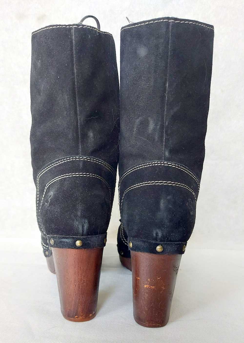 Bullboxer Vintage black suede Bull Boxer booties,… - image 9