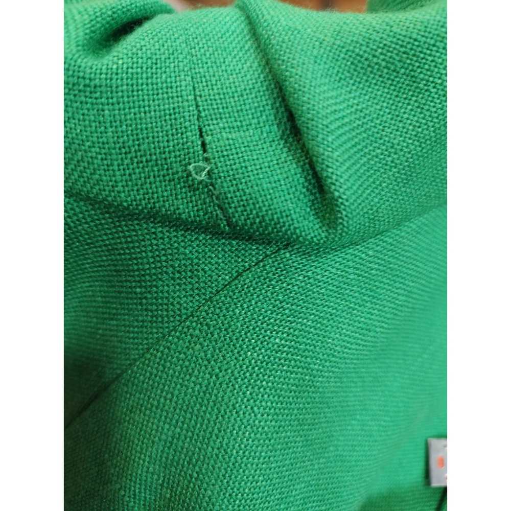 Vintage 1970's Cross Country Fashions Green Linen… - image 3