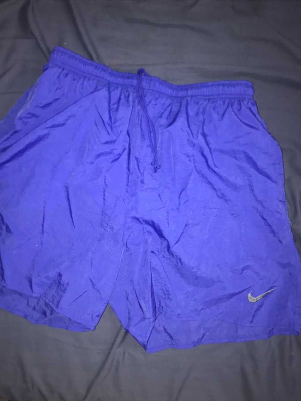 Nike × Vintage Vintage 90’s Nike Blue Shorts - image 1