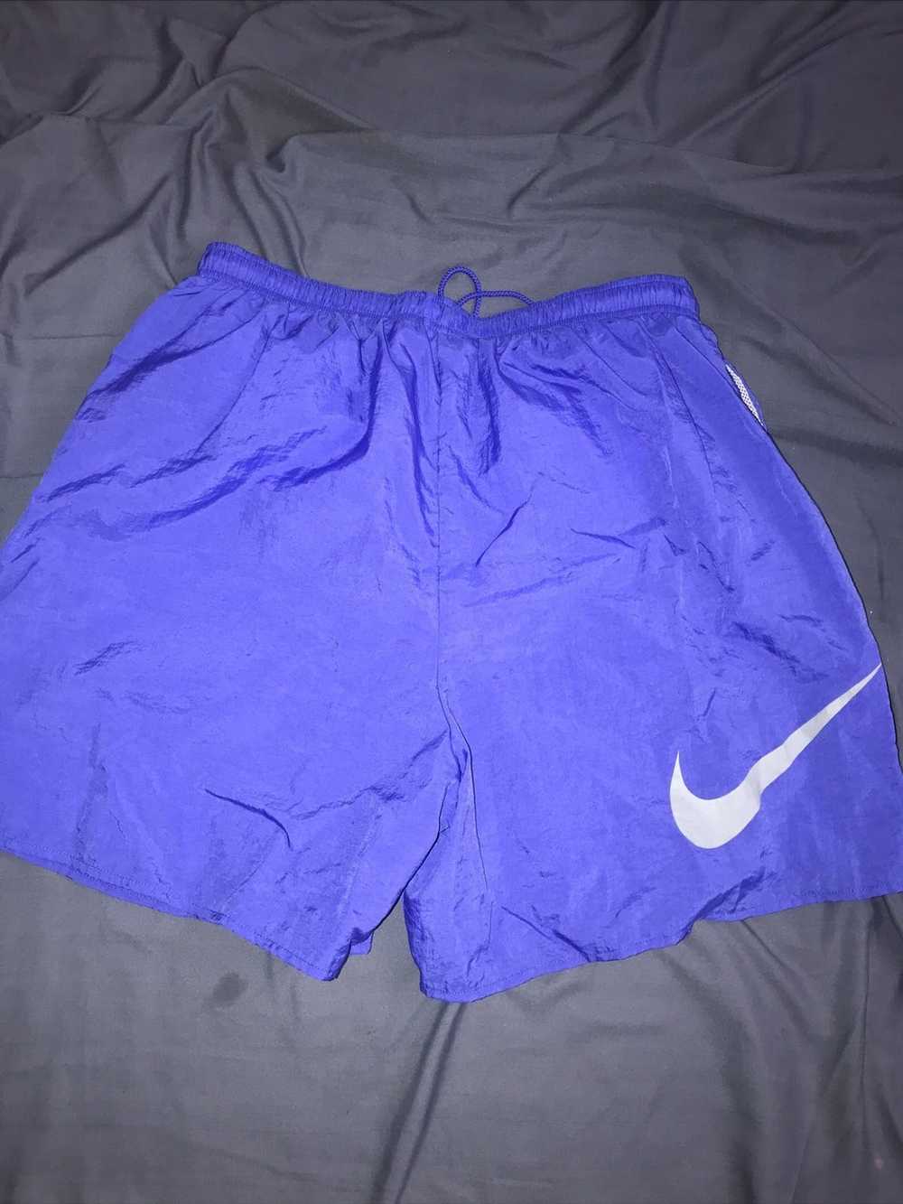 Nike × Vintage Vintage 90’s Nike Blue Shorts - image 4