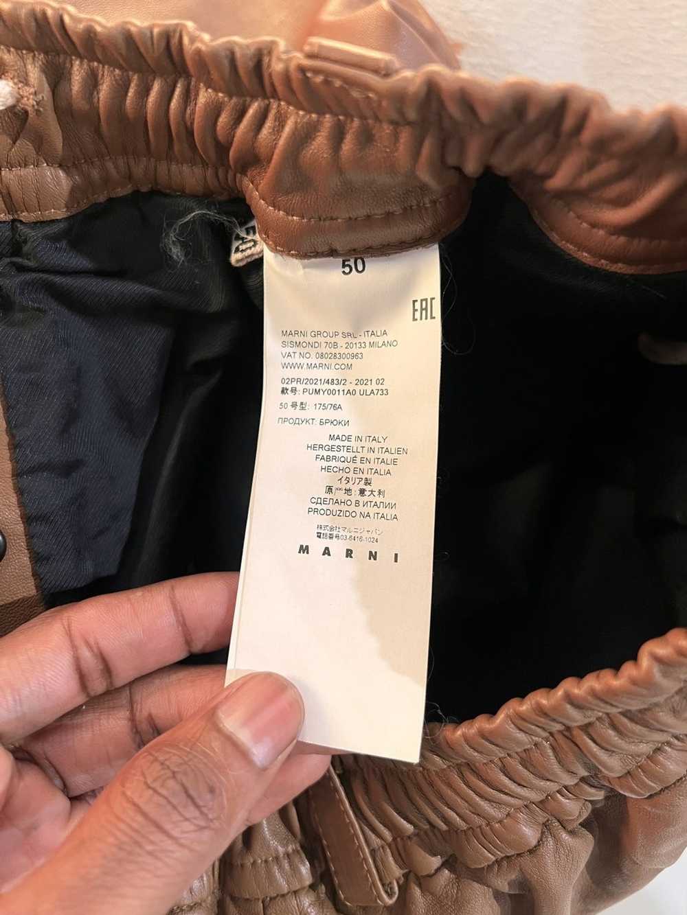 Marni Marni Leather Shorts - image 6
