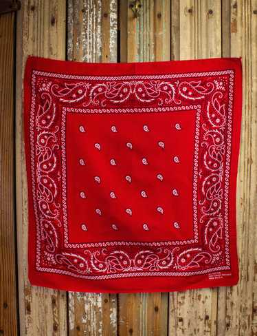 Vintage Vintage Red Paisley Bandana