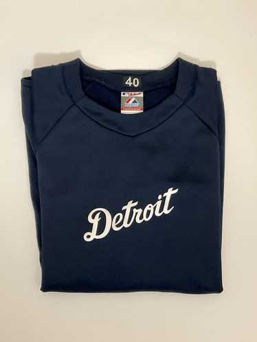 VINTAGE DETROIT TIGERS COOPERSTOWN JERSEY HEAVY WEIGHT NICE RARE FREE  SHIPPING