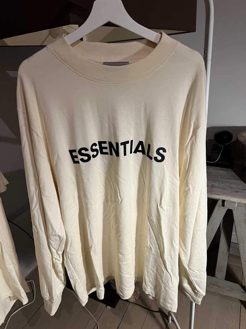 Essentials Cream essentials long sleeve tee - image 1