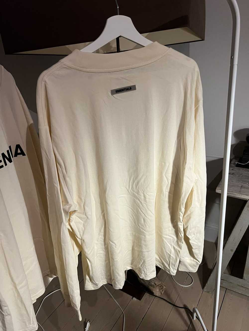 Essentials Cream essentials long sleeve tee - image 3