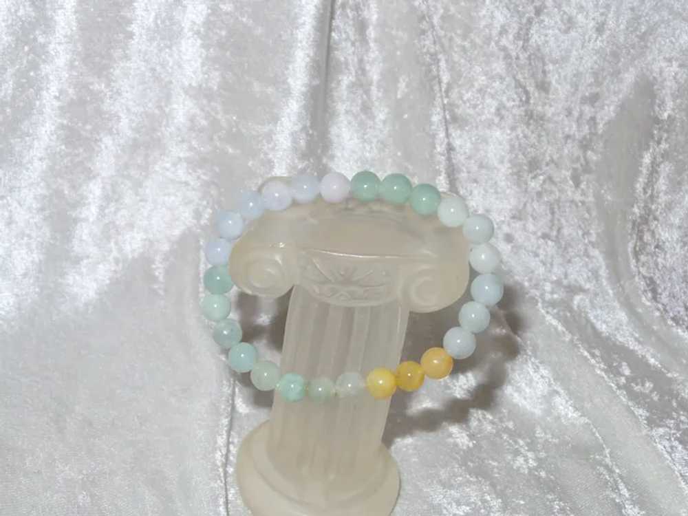 Burma Pale Green Jade Bracelet - image 5